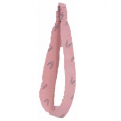 bandeau cheveux enfant coton bio imprimé rose