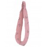 bandeau cheveux enfant coton bio imprimé rose