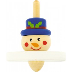 toupie bonhomme de neige en bois - Ulysse CE