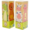 Puzzle cubes en bois animaux à empiler Ulysse