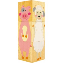 Puzzle cubes en bois animaux Ulysse