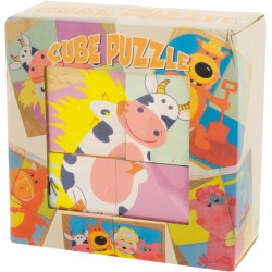 jeu de cubes puzzles animaux de la ferme +12 mois