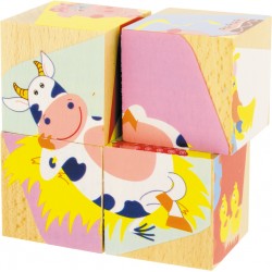 jeu de cubes puzzles animaux de la ferme