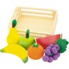 cagette de fruits garnie en bois