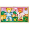 Puzzle en bois couple Oursons a encastrer Ulysse Couleurs d'Enfance